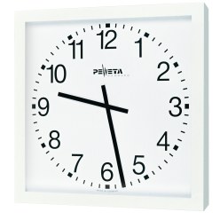Peweta Mains-Operated Wall Clock for Large Rooms, 50x50 cm