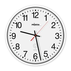 Peweta Radiostyret ur radio Urskive med arabiske tal, Sort