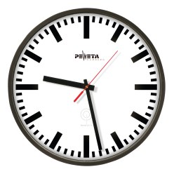 Peweta Radiostyret ur radio Urskive med arabiske tal, Sort