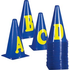 Marking Cones Letters A-Z