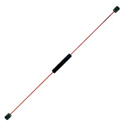 Rot ISE Flexistab Swingstick Flexibler Swingstick Gymnastik für Zuhause Schwingstab aus Fiberglas 160cm