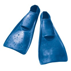 Flipper SwimSafe Schwimmflossen "Entenschuhe" Größe 24–26, Blau