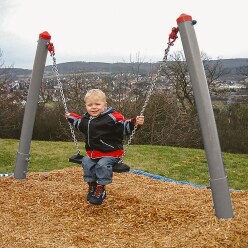 Huck Seiltechnik Einzelschaukel "Mini-M" Mit Kleinkind-Schaukelsitz