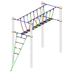 Huck Seiltechnik Vario-Kletterpark Einzelelement "Seilbrücke"