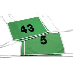 Dobbelte-startnumre Tal 1- eller 2-cifrede, grøn