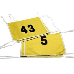 Dobbelte-startnumre Tal 1 eller 2 cifrede, gul