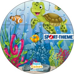 Sport-Thieme Unterwasser-Spiel "Puzzle" Meeresbewohner, Quadratisch