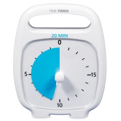 Time Timer Tidsvarighedsur "Plus" 5 Min., Hvid