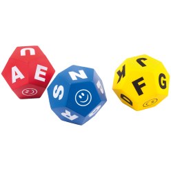 Spordas Schaumstoffwürfel-Set "Buchstaben"