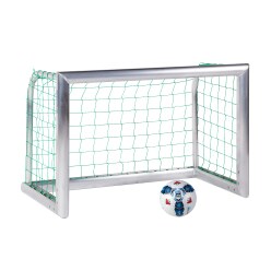 Sport-Thieme Mini-Fußballtor "Professional Kompakt", Alu-Naturblank