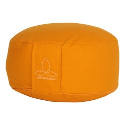 "Rondo" Cushion Saffron, Dia.: 30 cm, H: 15 cm