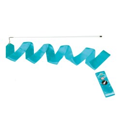 Sport-Thieme Gymnastikband mit Stab "Training" Hellblau, Training, 4 m