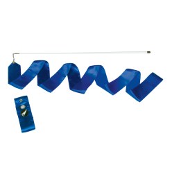 Sport-Thieme Gymnastikband mit Stab Blau, Training, 4 m