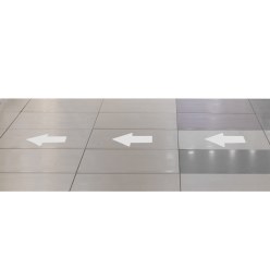 Tarifold Bodenmarkierung "Aufkleber" Weiß, Fuß, 280x84 mm