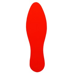 Tarifold Bodenmarkierung "Aufkleber" Rot, Fuß, 280x84 mm