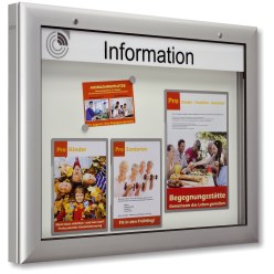 “Softline” Notice Board with Gas Springs
