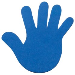 Sport-Thieme® Floor Markers Blue, Hand, 14.5 cm