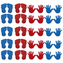 Sport-Thieme® Ground Marking Set: Hands and Feet