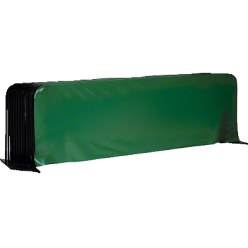 Set of 10 Table Tennis Court Barriers Green, With Sport-Thieme logo