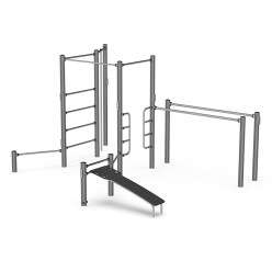  Kompan &quot;Pro 4&quot; Combined Outdoor Fitness Station