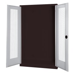 Modul redskabsskab, HxBxT 195x120x50 cm, med helplade fløjdøre