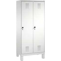 C+P Garderobenschrank "S 3000 Evolo", Abteilbreite 40 cm, mit Füßen
