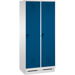 C+P Garderobenschrank "S 3000 Evolo", Abteilbreite 40 cm, mit Sockel