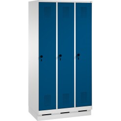 C+P Garderobenschrank "S 3000 Evolo", Abteilbreite 30 cm, mit Sockel