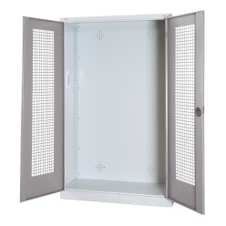 Modul redskabsskab, HxBxT 195x120x50 cm, med helplade fløjdøre