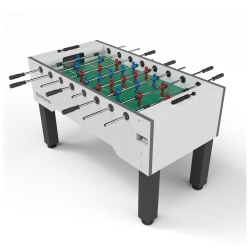 Sportime "ST" Tournament Table Football Table White, Blue vs. red