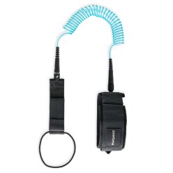 Sportime SUP-Coil Leash "Indiana" Schwarz