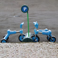 Italtrike Sæt med trafikskilte "Parkeringsplads"