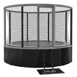 Akrobat Trampolin "Gallus" ø 480 cm, Grå-sort