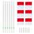 Sport-Thieme® Tilting Boundary Pole Set Red/white flag