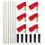 Sport-Thieme® "All-Round" Boundary Pole Set White pole, red/white flag