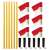 Sport-Thieme® "All-Round" Boundary Pole Set White pole, red/white flag