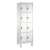 "S 3000 Evolo" Lockers with Base Legs (4 Lockers Positioned Vertically) Light grey (RAL 7035), 185x90x50 cm/ 12 compartments