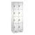 "S 3000 Evolo" Lockers with Base (4 Lockers Positioned Vertically) Light grey (RAL 7035), 180x90x50 cm/ 12 compartments