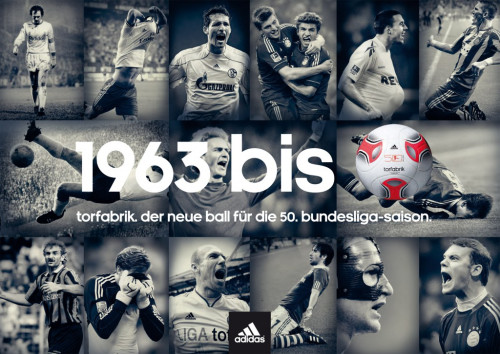 Adidas Bundesliga-Ball im Sport-Thieme Shop: 50 Jahre Bundesliga