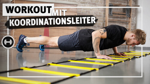 STOP! Fitness Koordinationsleiter 4 M Mit Tasche – Verstellbare Sprossen, Stecksystem Für Training